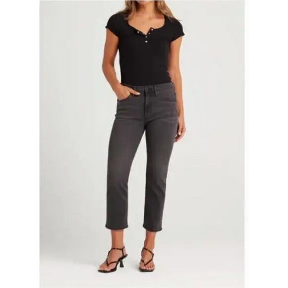 EDWIN NWT Evereve Elin Crop Denim Jean in Knight Rider // 26 - Picture 1 of 15